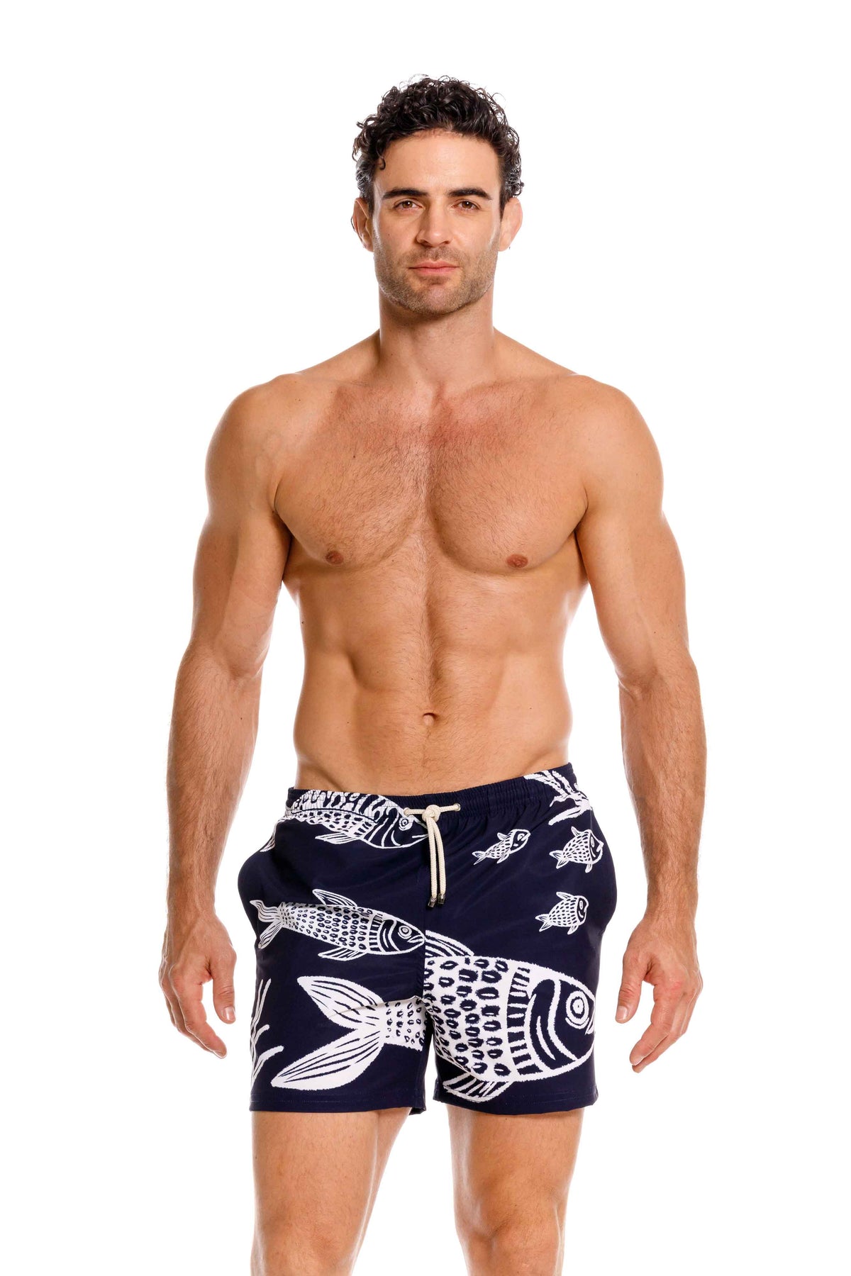 Short Hombre Fisherman Dark Blue