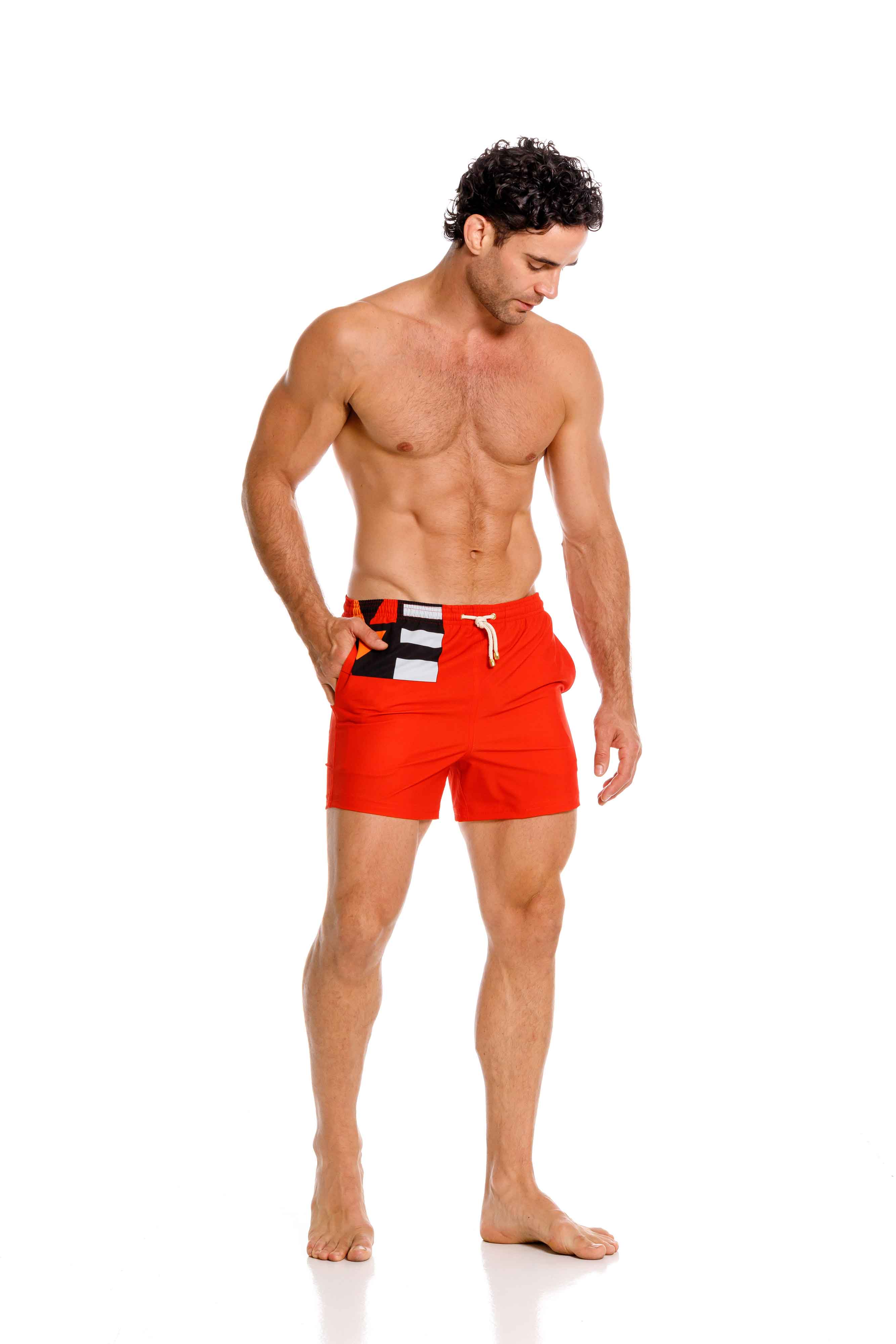 Short Hombre Buy Art Naranja