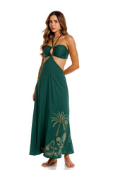 Vestido Brisa Palms Verde