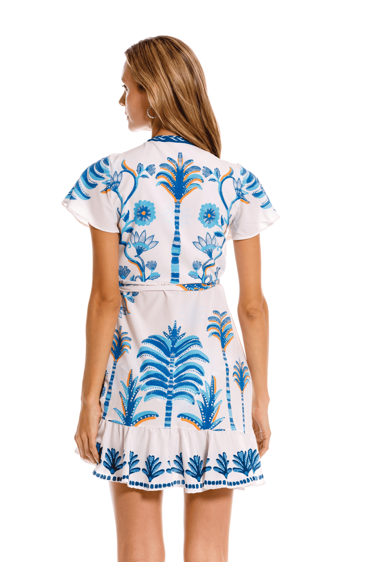 Vestido Corto Rosseta Azul