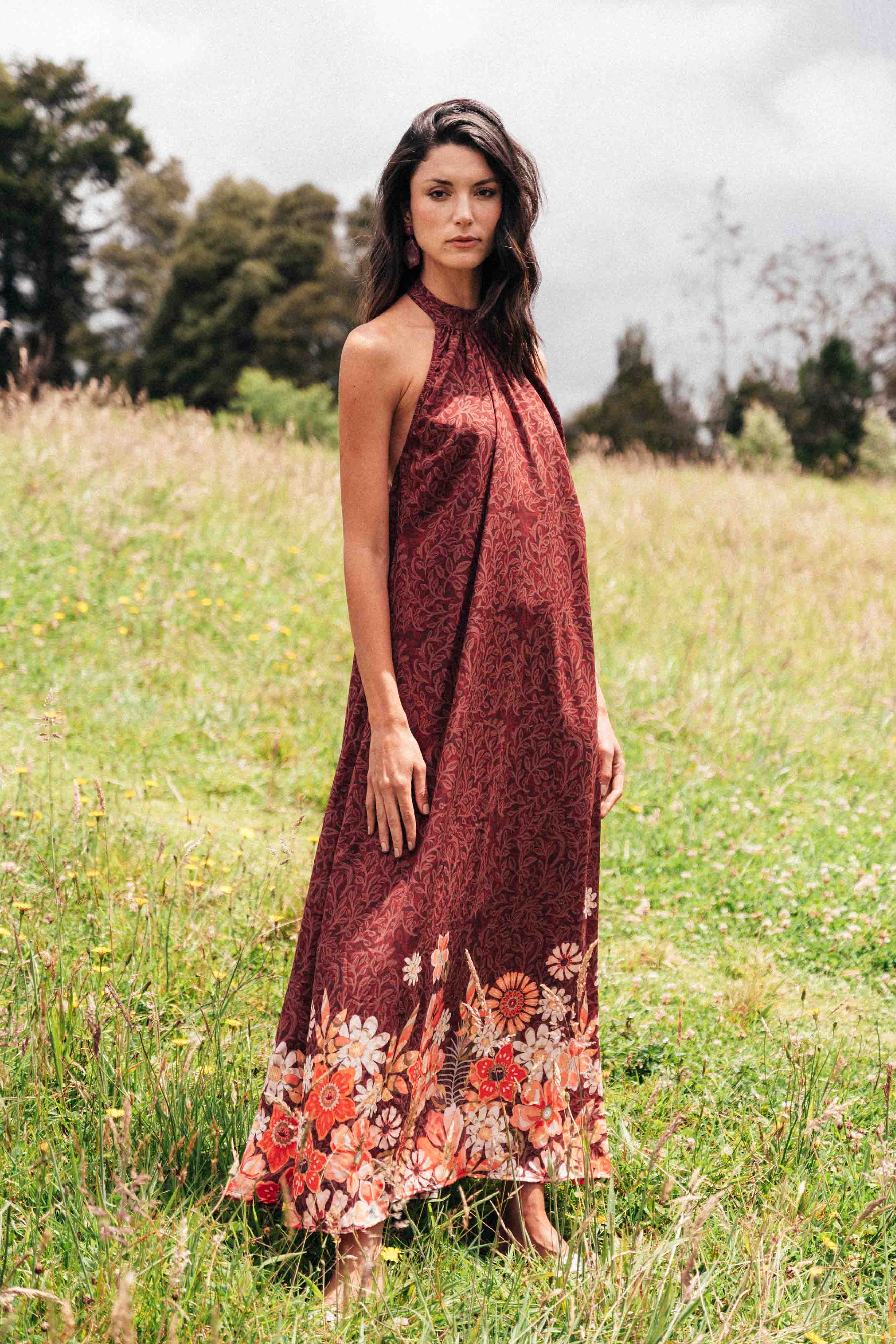 Vestido Largo Aries Tropical