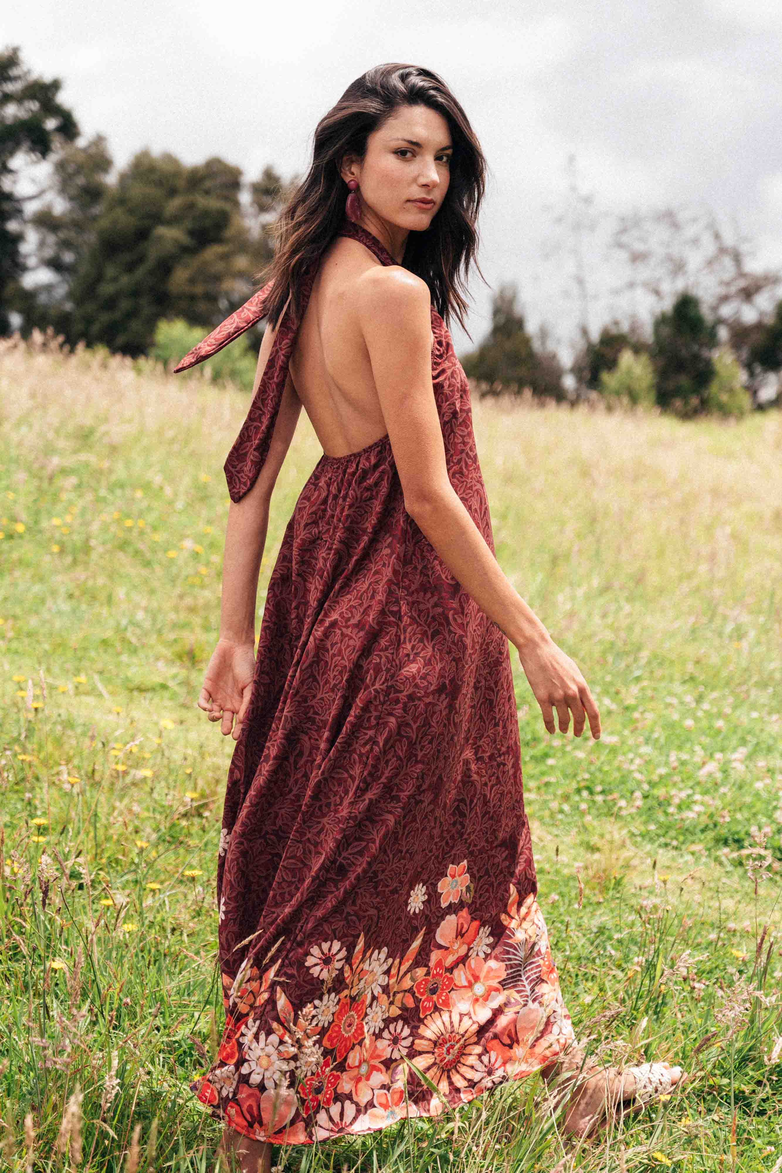 Vestido Largo Aries Tropical