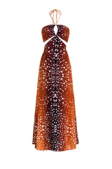 Vestido Largo Brisa Bambi Café