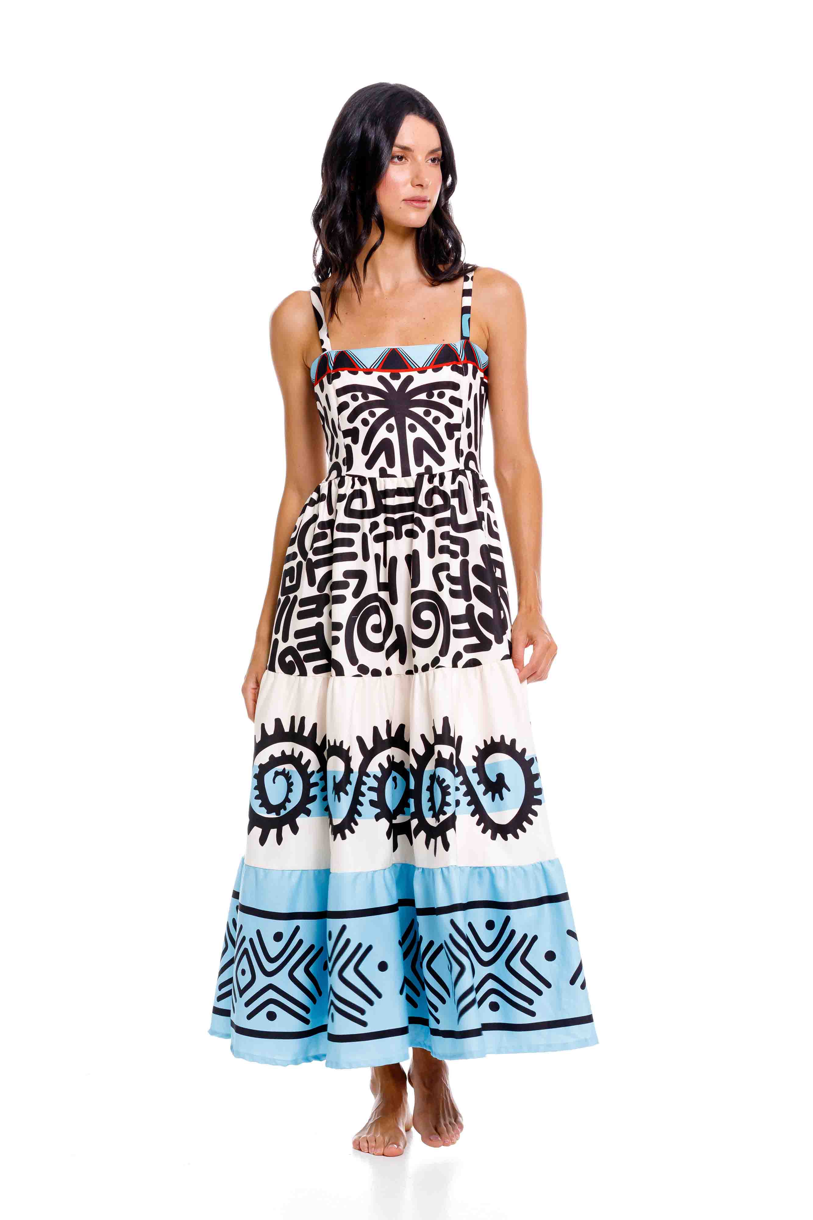 Vestido Largo Jardinero Mazai